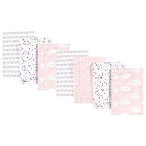 image:imageHudson Baby Unisex Baby Cotton Flannel Burp Cloths Bee One SizePink Clouds
