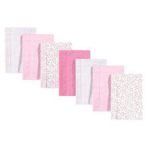 image:imageHudson Baby Unisex Baby Cotton Flannel Burp Cloths Bee One SizePink Peony