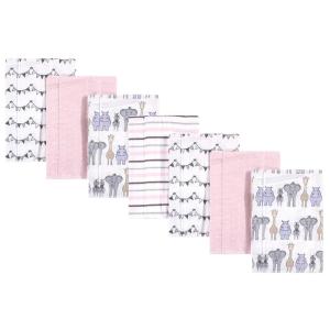 image:imageHudson Baby Unisex Baby Cotton Flannel Burp Cloths Bee One SizePink Safari