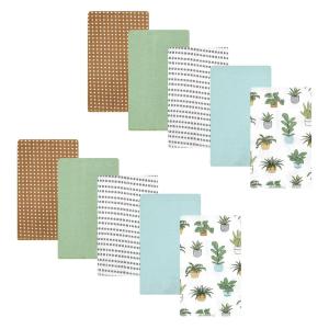 image:imageHudson Baby Unisex Baby Cotton Flannel Burp Cloths Bee One SizePlants 10 Pack
