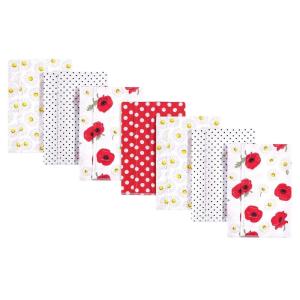 image:imageHudson Baby Unisex Baby Cotton Flannel Burp Cloths Bee One SizePoppy Daisy
