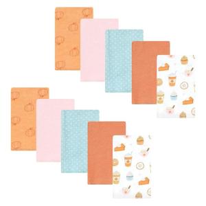 image:imageHudson Baby Unisex Baby Cotton Flannel Burp Cloths Bee One SizePumpkin Spice