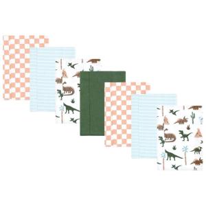 image:imageHudson Baby Unisex Baby Cotton Flannel Burp Cloths Bee One SizeRetro Dinosaur 7 Pack