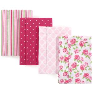 image:imageHudson Baby Unisex Baby Cotton Flannel Burp Cloths Bee One SizeRose