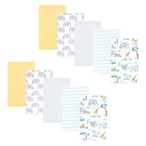 image:imageHudson Baby Unisex Baby Cotton Flannel Burp Cloths Bee One SizeSafari Friends 10 Pack