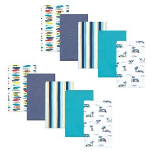 image:imageHudson Baby Unisex Baby Cotton Flannel Burp Cloths Bee One SizeSurfer Dude