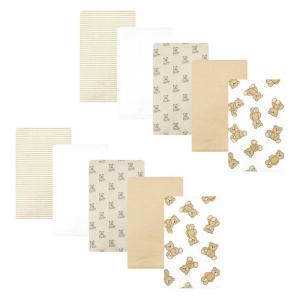 image:imageHudson Baby Unisex Baby Cotton Flannel Burp Cloths Bee One SizeTeddy Bears 10 Pack