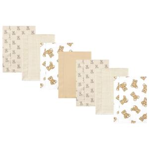 image:imageHudson Baby Unisex Baby Cotton Flannel Burp Cloths Bee One SizeTeddy Bears 7 Pack