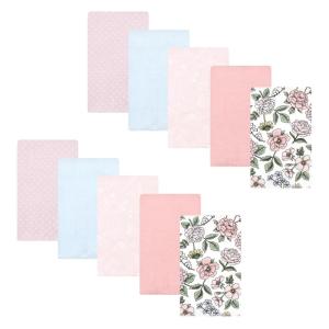 image:imageHudson Baby Unisex Baby Cotton Flannel Burp Cloths Bee One SizeVintage Blossom 10 Pack
