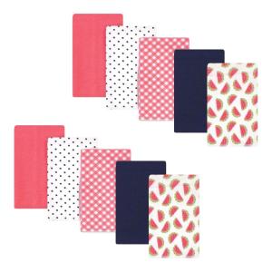 image:imageHudson Baby Unisex Baby Cotton Flannel Burp Cloths Bee One SizeWatermelon