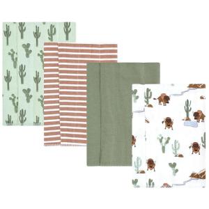 image:imageHudson Baby Unisex Baby Cotton Flannel Burp Cloths Bee One SizeWilderness 4 Pack