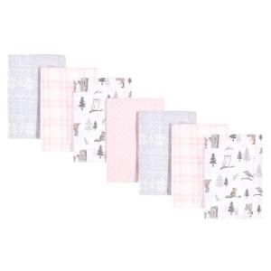 image:imageHudson Baby Unisex Baby Cotton Flannel Burp Cloths Bee One SizeWinter Forest