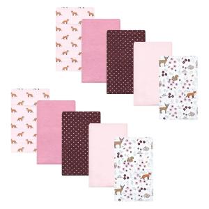 image:imageHudson Baby Unisex Baby Cotton Flannel Burp Cloths Bee One SizeWoodland Floral