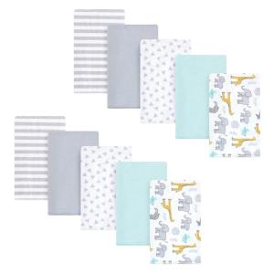 image:imageHudson Baby Unisex Baby Cotton Flannel Burp Cloths Bee One SizeYellow Safari