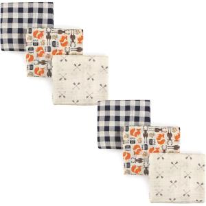image:imageHudson Baby Unisex Baby Cotton Muslin Swaddle Blankets Foxes 6Piece 3PackForest 6piece