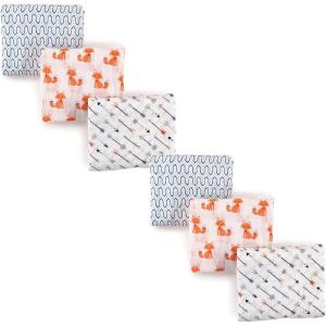 image:imageHudson Baby Unisex Baby Cotton Muslin Swaddle Blankets Foxes 6Piece 3PackFoxes 6piece