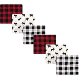 image:imageHudson Baby Unisex Baby Cotton Muslin Swaddle Blankets Foxes 6Piece 3PackMoose 6piece