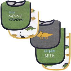 image:imageHudson Baby Unisex Baby Cotton Terry Bib and Burp Cloth Set Mom Dad Dream One SizeMessysaurus