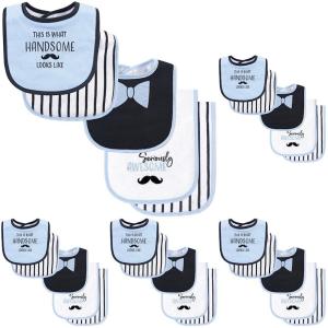 image:imageHudson Baby Unisex Baby Cotton Terry Bib and Burp Cloth Set Mom Dad Dream One SizeSeriously Awesome