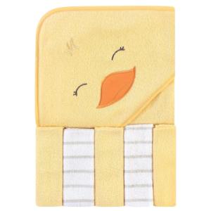 image:imageHudson Baby Unisex Baby Hooded Towel and Five Washcloths Pink Elephant One SizeYellow Duck