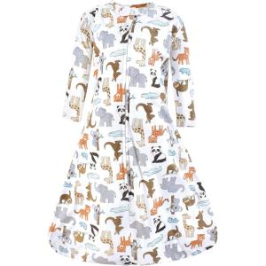 image:imageHudson Baby Unisex Baby Long Sleeve Cotton Jersey Sleeping BagZoo Animals