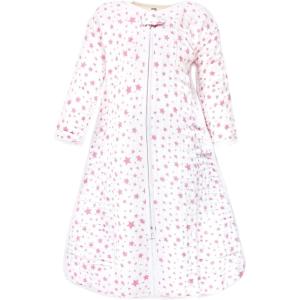 image:imageHudson Baby Unisex Baby Long Sleeve Muslin Sleeping Bag Wearable Blanket Sleep SackPink Star