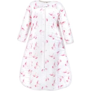 image:imageHudson Baby Unisex Baby Long Sleeve Muslin Sleeping Bag Wearable Blanket Sleep SackPink Unicorn
