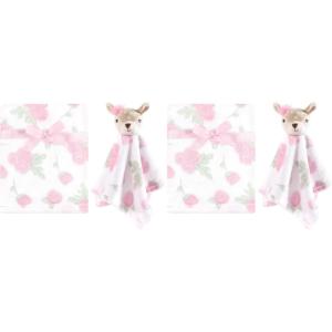 image:imageHudson Baby Unisex Baby Plush Blanket with Security Blanket Moon Girl One SizeFawn