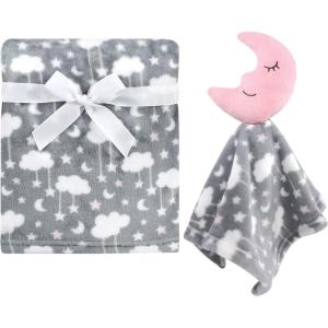 image:imageHudson Baby Unisex Baby Plush Blanket with Security Blanket Moon Girl One SizeMoon Girl