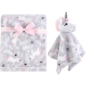 image:imageHudson Baby Unisex Baby Plush Blanket with Security Blanket Moon Girl One SizeWhimsical Unicorn