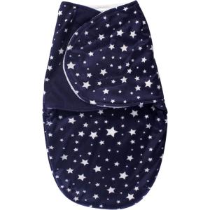 image:imageHudson Baby Unisex Baby Plush Swaddle Wrap Whale 03 MonthsNavy Star