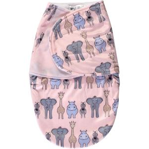 image:imageHudson Baby Unisex Baby Plush Swaddle Wrap Whale 03 MonthsPink Safari
