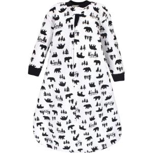 image:imageHudson Baby Unisex Baby Premium Quilted Long Sleeve Sleeping Bag and Wearable BlanketBear Cabin