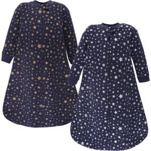 image:imageHudson Baby Unisex Baby Premium Quilted Long Sleeve Sleeping Bag and Wearable BlanketMetallic Stars