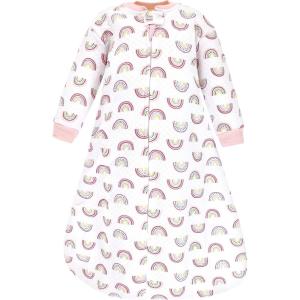 image:imageHudson Baby Unisex Baby Premium Quilted Long Sleeve Sleeping Bag and Wearable BlanketModern Rainbow