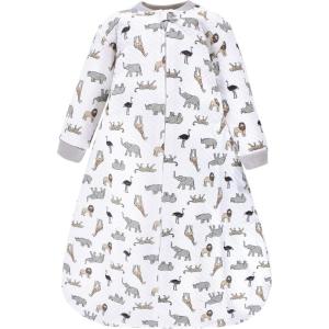 image:imageHudson Baby Unisex Baby Premium Quilted Long Sleeve Sleeping Bag and Wearable BlanketNeutral Safari