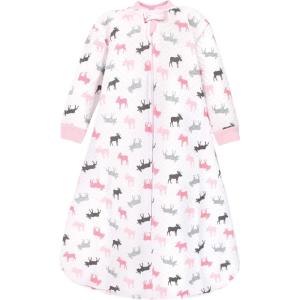 image:imageHudson Baby Unisex Baby Premium Quilted Long Sleeve Sleeping Bag and Wearable BlanketPink Moose