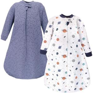 image:imageHudson Baby Unisex Baby Premium Quilted Long Sleeve Sleeping Bag and Wearable BlanketSpace