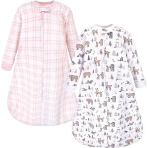 image:imageHudson Baby Unisex Baby Premium Quilted Long Sleeve Sleeping Bag and Wearable BlanketWinter Forest 2pack