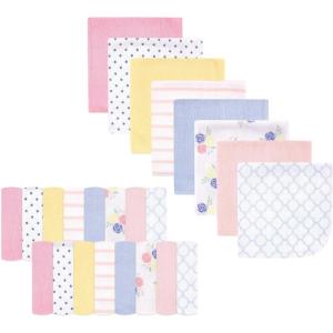 image:imageHudson Baby Unisex Baby Rayon from Bamboo Washcloth Bundle Sharks One SizeBlue Pink Floral