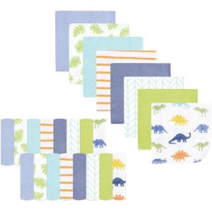 image:imageHudson Baby Unisex Baby Rayon from Bamboo Washcloth Bundle Sharks One SizeDinosaurs