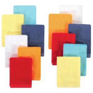 image:imageHudson Baby Unisex Baby Rayon from Bamboo Woven Washcloths 12pk Black White One SizeBasic Bright