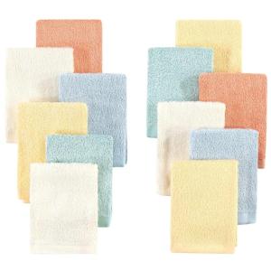 image:imageHudson Baby Unisex Baby Rayon from Bamboo Woven Washcloths 12pk Black White One SizeSoft Neutral