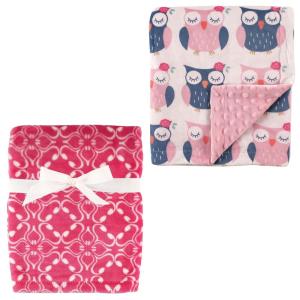 image:imagePlush Blanket 2PkBlossomOwls