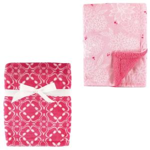image:imagePlush Blanket 2PkBlossomPink Floral