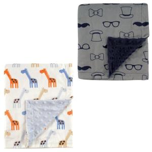 image:imagePlush Blanket 2PkBlue GiraffeGentleman
