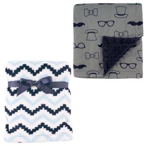 image:imagePlush Blanket 2PkChevronGentleman