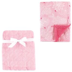 image:imagePlush Blanket 2PkCirclePink Floral