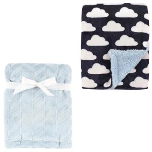 image:imagePlush Blanket 2PkHerringboneClouds