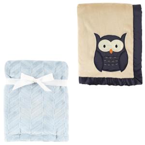 image:imagePlush Blanket 2PkHerringboneOwl